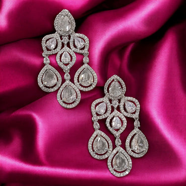 REGAL AMERICAN DIAMOND STUDDED NECKLACE