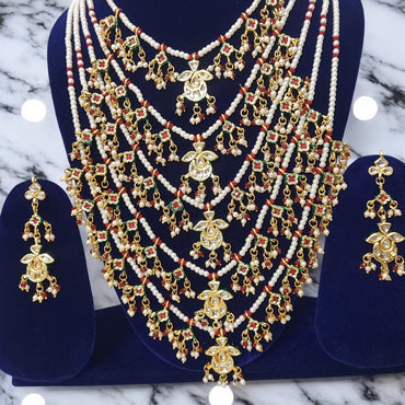 GOLD PLATED KUNDAN RANI HAAR