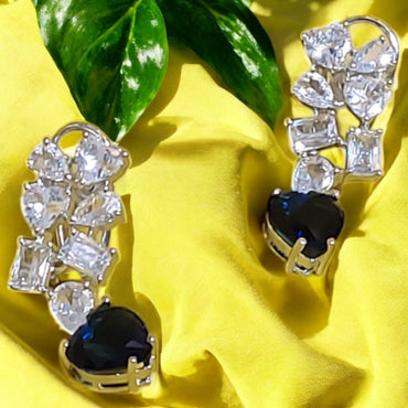 BLUE EMERALD HEART DIAMOND NECKLACE