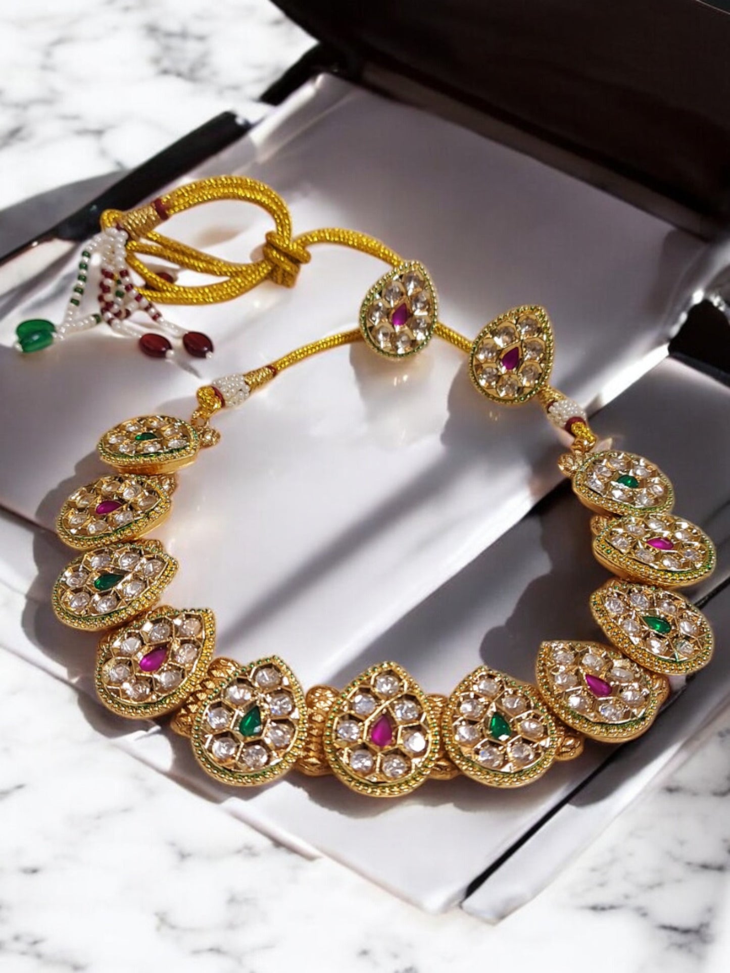 LEELA KUNDAN RAJWADI NECKLACE