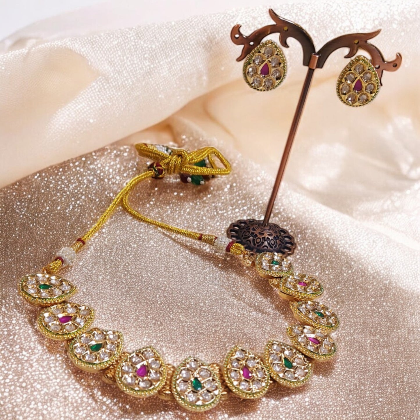 LEELA KUNDAN RAJWADI NECKLACE