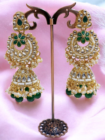 GREEN KUNDAN BRIDAL CHOKER