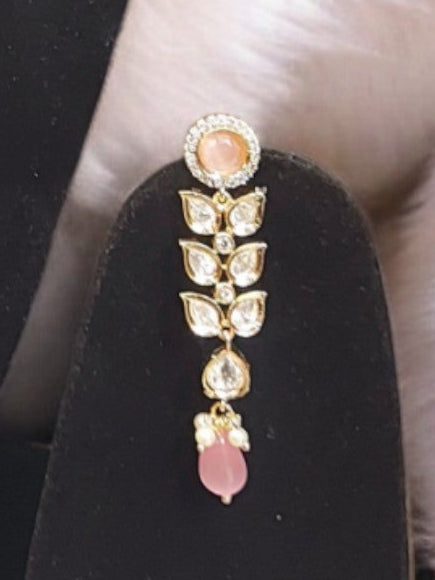 PASTEL SHADE KUNDAN HANGING NECKLACE