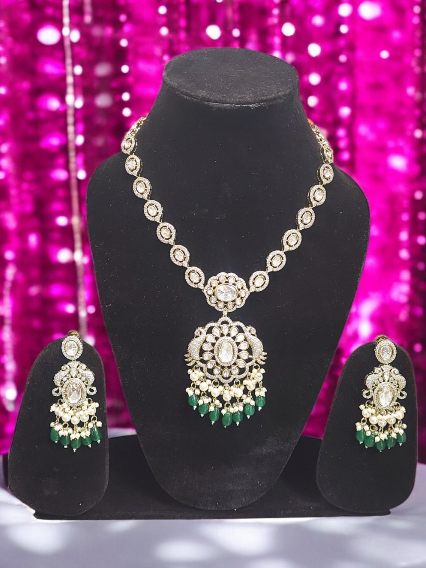 VICTORIAN DIAMOND PEACOCK NECKLACE