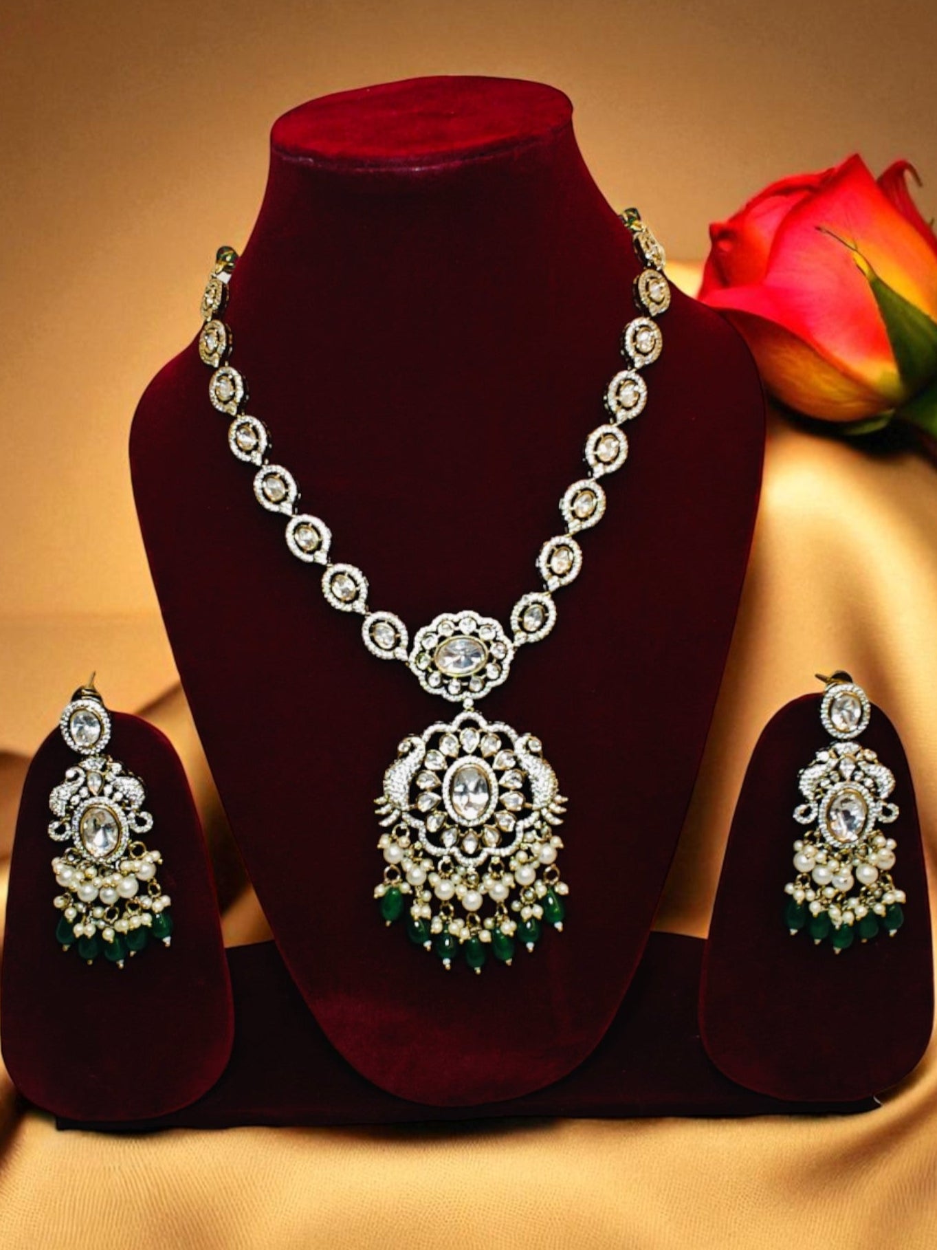 VICTORIAN DIAMOND PEACOCK NECKLACE