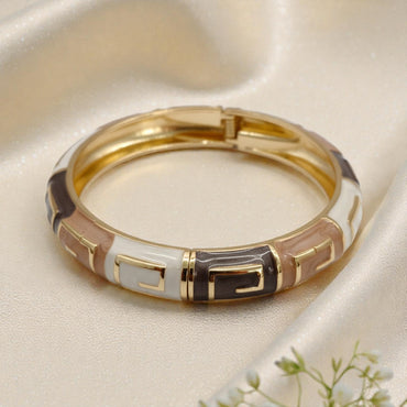 Exotic Coffee Color Enamel Bangle