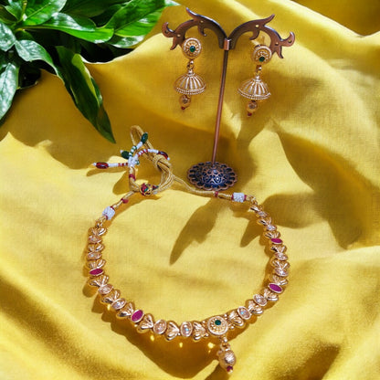 GOLD PLATED TRADITIONAL NECKLACE