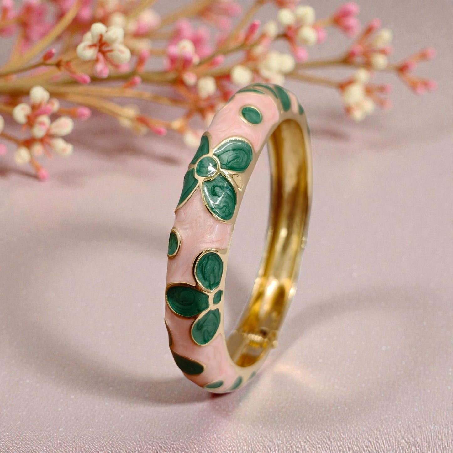 Premium Floral Enamel Bangle
