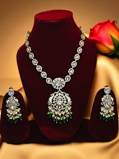 VICTORIAN DIAMOND PEACOCK NECKLACE
