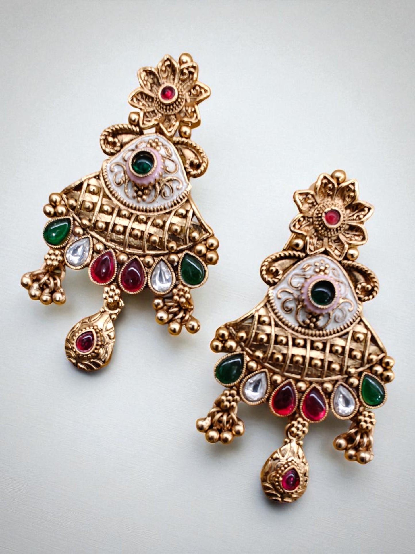 MAHALAXMI RAJWADI LONG NECKLACE