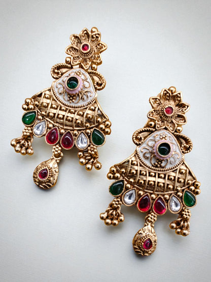 MAHALAXMI RAJWADI LONG NECKLACE