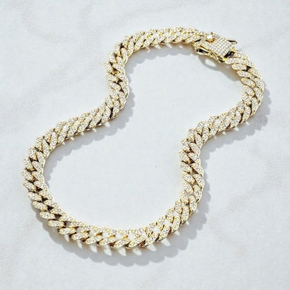 Unisex Cuban Chain Bling Necklace