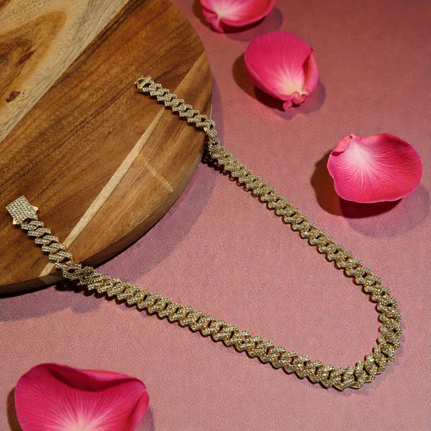 Unisex Cuban Chain Bling Necklace