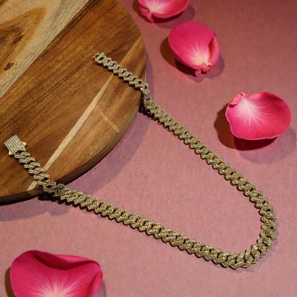 Unisex Cuban Chain Bling Necklace