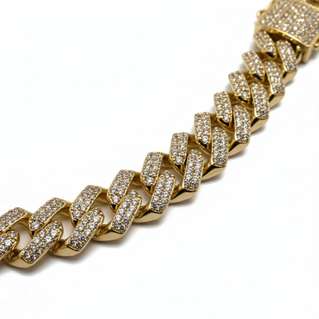 Unisex Cuban Chain Bling Necklace